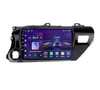 Android 15 9 Inch Double Din Radio Navigation for Toyota Hilux 2016-2020 Plug And Play Car Stereo Bluetooth FM Radio,WIFI/GPS/CarPlay With Reversing Camera,8 Core 4G+Wifi 8G+128G