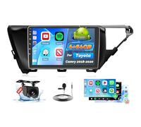 Android 15 Car Radio for Toyota Camry 2018-2020, 10.1 inch Capacitive HD Touch Screen Head Unit with Carplay Android Auto, 5GHz WiFi, GPS, Bluetooth 5.0, 1280 * 720, 4+64G