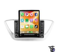 Android 15 Car Radio Stereo for Hyun-dai Verna 2017-2018 Wireless Carplay Android Auto Mirror Link Bluetooth 9.7″ Touchscreen Head Unit GPS Navigation WiFi EQ FM Backup Camera(Size:Silver,Color:TS400)