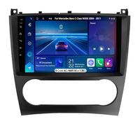 Android 15 Car Stereo 9-inch Touch Screen Car Radio for Mercedes Benz C Class W203 2004-2011 Android Auto Double Din with GPS Navigation Bluetooth FM Support Mirror Link Backup Camera