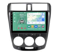 Android 15 Car Stereo for Honda City 2008-2013 9'' IPS Touch Screen Car Radio with Wireless Carplay/Android Auto,GPS, WiFi, Bluetooth，Support OBD2/DVR/DSP(A,A2 2G+32G)