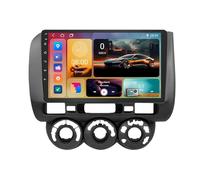 Android 15 Car Stereo for Honda Fit Jazz City 2004-2007 9'' IPS Touch Screen Car Radio with Wireless Carplay/Android Auto,GPS, WiFi, Bluetooth，Support OBD2/DVR/DSP(B,H7 8G+128G)