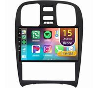 Android 15 Car Stereo for Hyundai Sonata Fe 2004-2012 with Wireless Carplay, 9'' Touchscreen Car Radio with WiFi Mirror Link GPS Bluetooth(8Core(4+64GB))