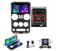 Android 15 Car Stereo for Jeep Wrangler Rubicon 2008~2010 | 9" Touch Screen | CarPlay/Android Auto | 8-Core 4G GPS Navigation | Bluetooth 5.0 | | Steering Wheel Control