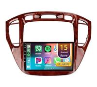 Android 15 Car Stereo for Toyota Highlander 2000-2007 with Wireless Carplay, 9'' Touchscreen Car Radio with WiFi Mirror Link GPS Bluetooth(Brown,8Core(8+128GB))