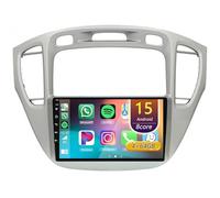 Android 15 Car Stereo for Toyota Highlander 2000-2007 with Wireless Carplay, 9'' Touchscreen Car Radio with WiFi Mirror Link GPS Bluetooth(Silver,8Core(8+256GB))