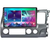 Android 15 Car Stereo Head Unit with 9 Inch Touch Screen GPS Navigation for Honda Civic RHD 2006 to 2011, Bluetooth Hands-Free Calling, Steering Wheel Control, Backup, 8 Core 4g+wifi 6g+128g, normal