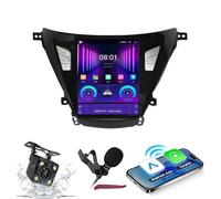 Android 15 Car Stereo Navi for H-yundai Elantra(2012)9.7"Touchcreen DVD Multimedia Player with Wireless Carplay Car Radio GPS Navigation FM BT Receiver 5G-WiFi HIFI SWC DSP MIC,4G+64G