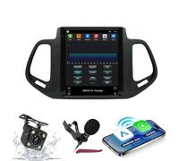Android 15 Car Stereo Navi for J-eep Compass(2017+)9.7"Touchcreen DVD Multimedia Player with Wireless Carplay GPS Navigation FM BT Receiver 5G-WiFi HIFI SWC DSP MIC,4G+64G
