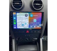Android 15 Car Stereo Radio for Audi A3 S3 2003-2012, 2+64G GPS Navigation Wireless CarPlay Android Auto 9in Car Radio with Bluetooth WiFi FM SWC Split Screen + AHD Backup Camera/Microphone