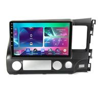 Android 15 Car Stereo Radio for Honda Civic RHD 2006-2011, 9''Touch Screen GPS Navigation Bluetooth Head Unit Support Backup Mirror Reversing Camera Steering Wheel Control