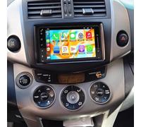 Android 15 Car Stereo Radio for Toyota RAV4 2006-2012 7 inch Touch Screen Head Unit with Wireless CarPlay Android Auto, 4+64G Bluetooth WiFi SWC GPS Mirror Link FM RDS Backup Camera/Mic