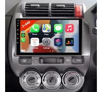Android 15 Car Stereo Radio Replacement for Honda Jazz GD 2002-2008 with Wireless CarPlay & Android Auto, 2 DIN 9 Touch Carplay Screen for Car, Bluetooth/WiFi/GPS/FM/RDS/DAB+/SWC/Backup Camera/Mi