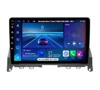 Android 15 Double Din Car Radio for Mercedes Benz C Class 3 W204 S204 2006-2011, Wireless Carplay Android Auto Bluetooth GPS Navi WiFi FM RDS Backup Camera,4 Core Wifi 2G+32G