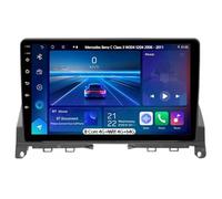 Android 15 Double Din Car Radio for Mercedes Benz C Class 3 W204 S204 2006-2011, Wireless Carplay Android Auto Bluetooth GPS Navi WiFi FM RDS Backup Camera,8 Core 4G+Wifi 4G+64G