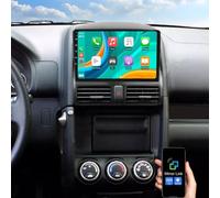 Android 15 Double Din Car Stereo Radio for Honda CRV 2001-2006 GPS Head Unit 9 Inch Touchscreen w/Carplay & Android Auto Bluetooth WiFi FM RDS Sat Navi Mirror Link Split Screen SWC 2+64GB