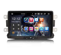 Android 16 Car Stereo Carplay for Dacia Duster Logan Sandero Dokker 9" IPS | 8-Core 4GB+64GB GPS Sat Nav Android Auto DSP Bluetooth 5.0 Dual Band Wifi DAB+ IPS screen Touchscreen SWC