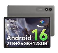 Android 16 Tablet,11 Inch Tablet with 24GB RAM 128GB ROM,Octa-Core T7250 Processor,90Hz Display,8000mAh Battery with Fast Charging & OTG Reverse Charge,Gemini AI Tablets,Smart Camera,4-Year Warranty
