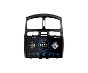 Android 9 Inch Touchscreen Car Radio Stereo for Hyundai Classic Santa Fe 2005-2015 with Carplay Android Auto GPS Navigation with BT 4G/WiFi USB Mirror Link FM Auto Parts(8+256G)