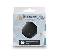 Android Air Tags Smart Bluetooth Tracker with Google Find Hub, 2025 Smart Tag Key Finder GPS Item Locator for Keys, Bags, Luggage,Pets, Wallet, IP67 Waterproof, Replaceable Battery, Black