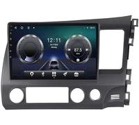 Android Auto CarPlay Double Din Car Stereo 9 Inch Touchscreen for Honda Civic 2004-2011 RHD with GPS Navigation Bluetooth FM Radio Reverse Camera Support Plug and Play, 8 Core 4g+wifi 4g+64g, normal