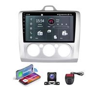 Android Car Stereo for Ford Focus 2004-2011, 9" Touchscreen, Wireless CarPlay & Android Auto, GPS Navigation, Bluetooth, FM RDS, SWC, Enhanced Sound System