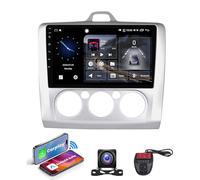 Android Car Stereo for Ford Focus 2004-2011, 9" Touchscreen, Wireless CarPlay & Android Auto, GPS Navigation, Bluetooth, FM RDS, SWC, Enhanced Sound System