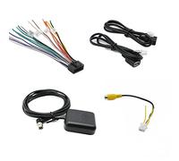 Android Car Stereo Radio Wiring Harness Kit with 16 Pin ISO Radio Harness Adapter Back Camera RCA Wire GPS Antenna Connector 4/6 Pin USB Cable