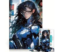 Android Cyborg Soldier Jigsaw for Teenagers1000 Pieces Mind Skill Play Laser Cut for Flawless Fit Quiet Time Mind Exercise at Home (38x26cm)