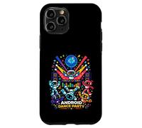 Android Dance Party Robot DJ Futuristic Music Vibes Club Art Case for iPhone 11 Pro