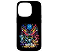 Android Dance Party Robot DJ Futuristic Music Vibes Club Art Case for iPhone 14 Pro