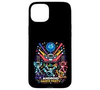 Android Dance Party Robot DJ Futuristic Music Vibes Club Art Case for iPhone 15 Plus