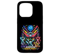 Android Dance Party Robot DJ Futuristic Music Vibes Club Art Case for iPhone 15 Pro
