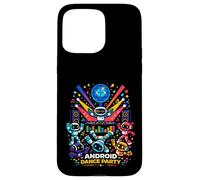 Android Dance Party Robot DJ Futuristic Music Vibes Club Art Case for iPhone 15 Pro Max
