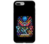 Android Dance Party Robot DJ Futuristic Music Vibes Club Art Case for iPhone 7 Plus/8 Plus