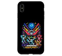 Android Dance Party Robot DJ Futuristic Music Vibes Club Art Case for iPhone XS Max