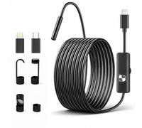 Android Endoscope Camera, Ultra-Slim Snake Borescope with 3-10cm Close Focus, Waterproof Flexible Inspection Camera with LED Lights - Perfect for PVC Pipe & Tight Space Inspection