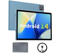 Android Tablet, 10.1" Tablet with 6GB RAM 64GB ROM 1TB Expand, 1280x800 IPS Touchscreen, 6000mAh, Quad-Core, WiFi 5, BT 5.0, Dual Camera, Tablets 2025 (Blue)