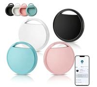 Android Tracker Tag (4 Pack) with 4 Protective Cases, Works with Google Find My Device, Bluetooth Key Finder, Item Locator for Wallet, Luggage, Keys, Compatible with Samsung Galaxy/Pixel Only Android