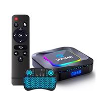 Android TV Box 13.0, VONTAR R3 Wi-Fi 6 4GB RAM 128GB ROM, RK3528 CPU Quad-Core 2.4G/5G Wi-Fi BT 5.0 USB 3.0 Android Box with Mini Wireless Keyboard,4GB+32GB