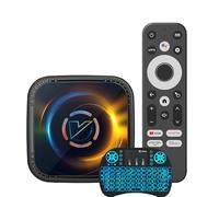 Android TV Box 14.0, Vontar Wi-Fi 6 4 GB RAM 64 GB ROM, H728 CPU Quad-Core 2.4G / 5G Wi-Fi 5.0 USB 3.0 Android Box with Mini Wireless Keyboard,4GB+64GB