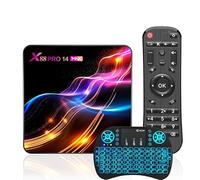 Android TV Box 14.0, X88 Pro 14 Max with RK3528 Quad-Core CPU, Support 4K 3D 2.4G/5G Dual Wifi 100/1000M BT 4.0 with Wireless Mini Keyboard,4GB+64GB