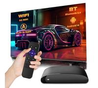 Android TV Box 16.0, HD Smart TV Box, H313 Quad-core, 2.4GHz+5GHz Dual WiFi & Bluetooth 5.4, Portable Media Player for Home Theaters/Travel/Outdoor(2+8GB)