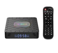 Android TV Box with Quad Core ARM Cortex A53 CPU 4GB RAM 64GB ROM,Smart TV Box Android 14.0 Support WiFi6 HDR10 3D 8K Decoding UHD 2.4G/5G Dual WiFi Ethernet Bluetooth5.0 TV Box