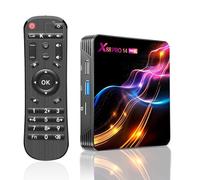Android tv box,X14 MAX smart tv box Android 14.0 4GB RAM 64GB ROM RK3528 Quad-Core 64bit Cortex-A53 Mali 450 MP2 GPU Support 8K 3D 1080P 2.4/5.0GHz WIFI BT5.0 10/100M Ethernet DLNA USB 3.0 H.265