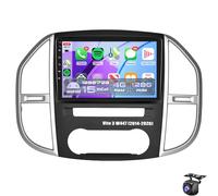 Android15 Car Radio Stereo for B-enz Vito 3 W447 2014-2020 Wireless Carplay Android Auto 10.1 Inch Touch Screen with Mirror Link GPS WiFi Bluetooth FM/RDS DSP EQ Canbus Camera & Mi(Color:8CORE 8+256G)