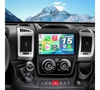 Android15 Radio for 2Din Fiat Ducato Peugeot Boxer Citroen Relay 2007-2023 | 4+64GB Stereo Upgrade with 9" IPS Wireless CarPlay Android Auto, Bluetooth 5.4 WiFi 6, GPS Navigation, DSP, FM/RDS HD Camera