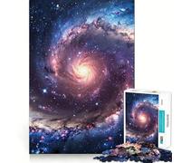 Andromeda Galaxy 1000-piece Jigsaw Puzzles Think Exercise Game Tight Interlock No Gaps Interactive Brain Challenge for Home (38x26cm)