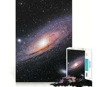 Andromeda Galaxy in Deep Space Adults 1000 Piece Jigsaw Puzzle Focus Memory Game Zero Gap Compact Fun for Family Game Time (38x52cm)