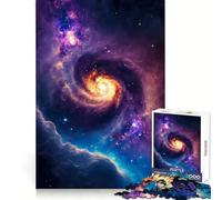 Andromeda Galaxy Jigsaw 1000 Pieces for Adults Cognitive Recall Peaceful Escape Sharp Cut Seasonal Gift (38x52cm)